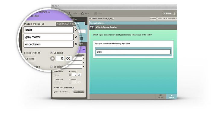 screenshot of stepstone interface